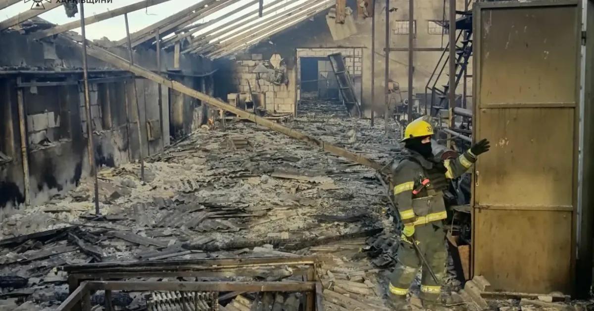 Фото: Головне управління ДСНС у Харківській області Липці та Слобожанське обстріляли російські окупанти на порталі Gromada Group