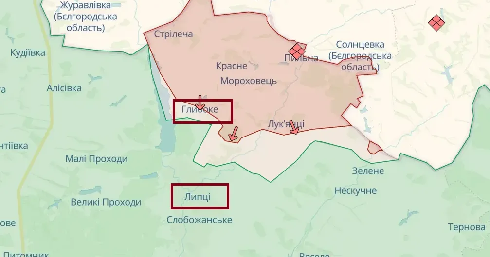 Карта DeepState станом на 01.07.2024 Шість до одного: окупанти намагаються наступати поблизу Липців ціною колосальних втрат на порталі Gromada Group