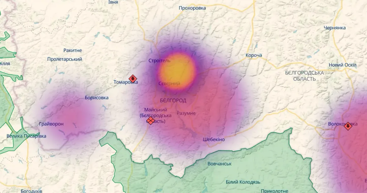 Скриншот з онлайн-карти https://deepstatemap.live. Шар «Патоген» Так звана «спеціальна воєнна операція» росії проти України йде строго за планом — у бєлгородской області озброюють ополченців. Сподіваємось, що зрештою це призведе до проголошення незалежності БНР (Бєлгородської народної республіки) від кривавого режиму кремля. Або принаймні до спалаху збройного насильства та злочинності всередині рф з використанням отриманої вогнепальної зброї.