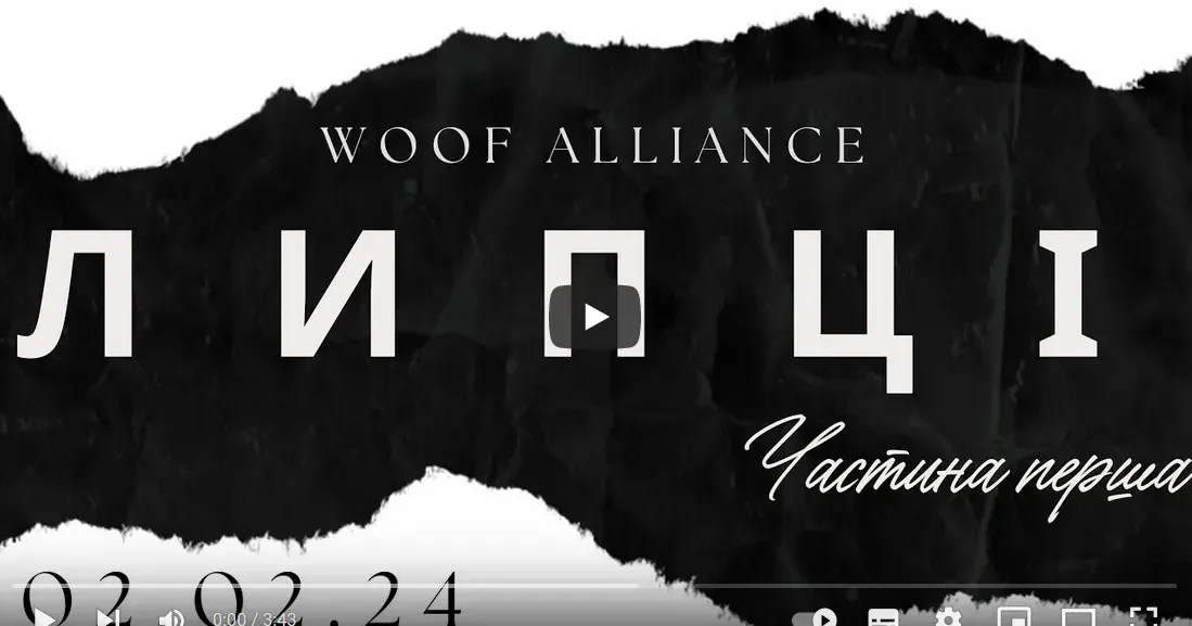 Скриншот з відео Woof Division Про поїздку в Липці відзвітував волонтер Woof Division (відео) на порталі Gromada Group