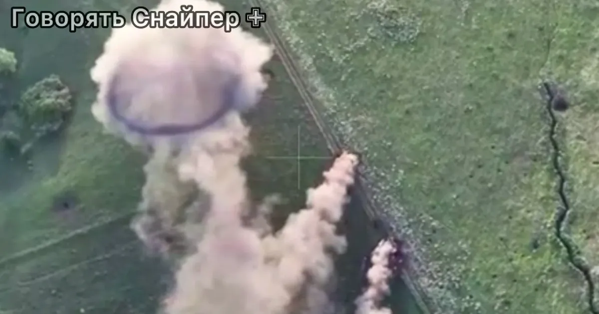 Скриншот з відео В районі Глибокого російська фашня намагалась атакувати «танками-сараями» на порталі Gromada Group