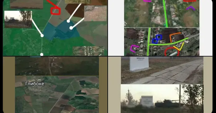 Колаж Кадри з відео штурму «Хартії» за Липцями геолокували осінтери на порталі Gromada Group