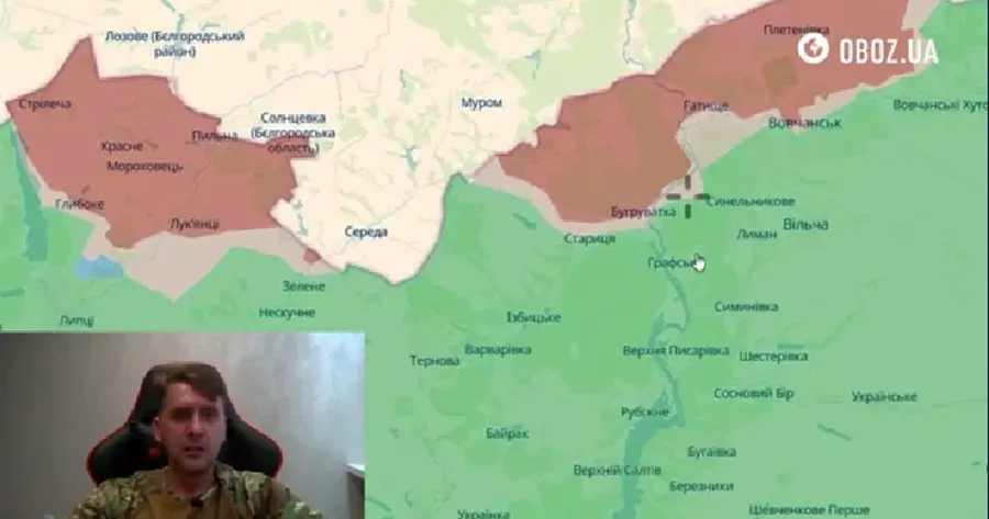 Скриншот з відео На Харківському напрямку без змін: окупанти намагаються закріпитись і штурмувати на порталі Gromada Group
