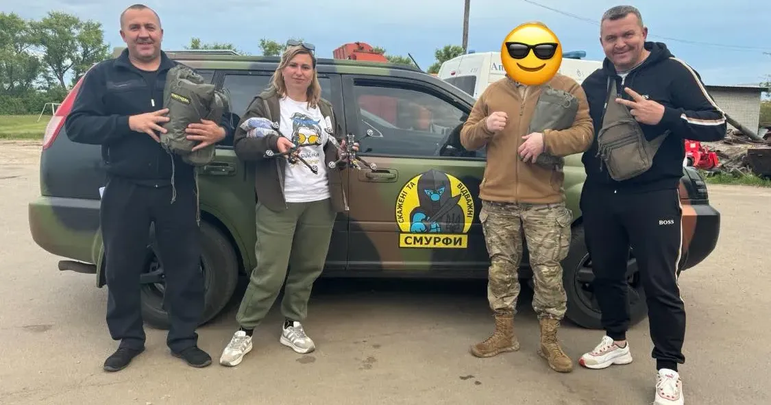 Фото: Юрій Лаптій (facebook) Допомогу захисникам на Липецькому напрямку передали волонтери і Русько-Тишківський ліцей на порталі Gromada Group