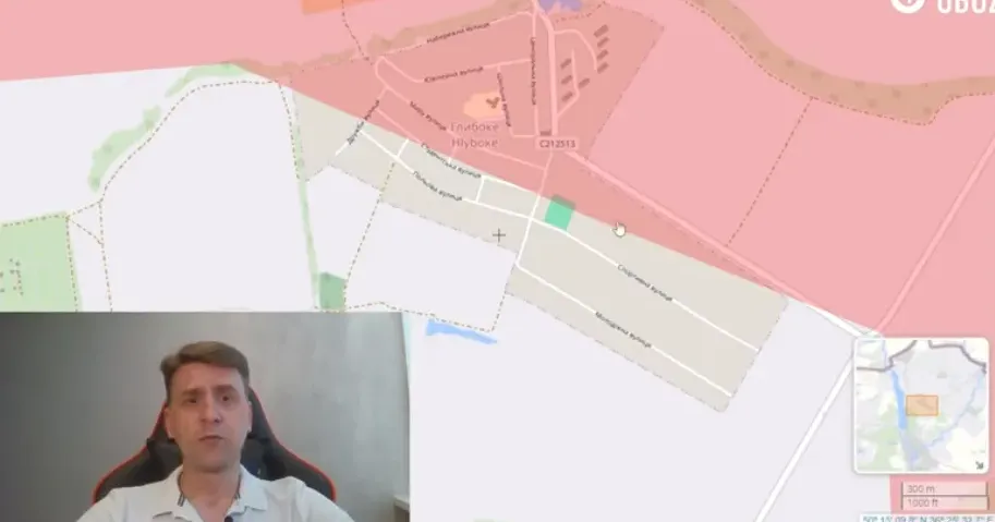 Скриншот з відео OBOZ TV По лінії Глибоке-Лук’янці Сили оборони України повертають позиції — експерт Коваленко на порталі Gromada Group