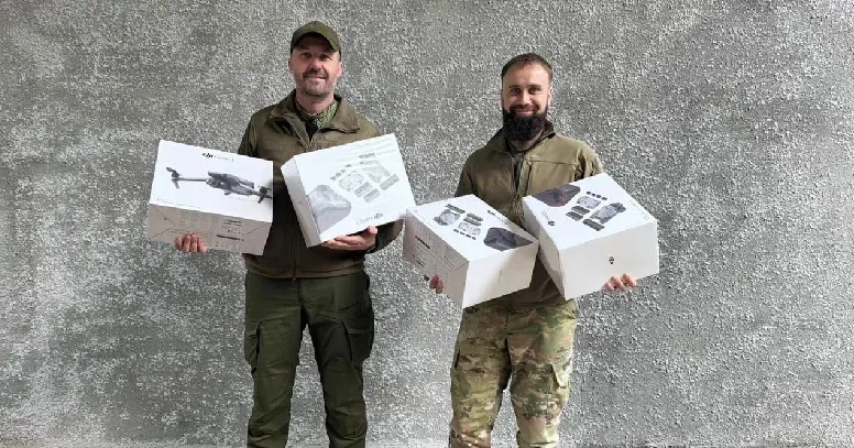 Фото: Харківська районна державна адміністрація (facebook) Захисники на північному напрямку отримали дрони на порталі Gromada Group