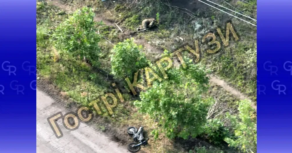 Фото знищеного російського мотопатріота / джерело: Гострі картузи «motopatriot» повідомляє, ISW легалізує: «продвинулись в садовом товариществе» на порталі Gromada Group