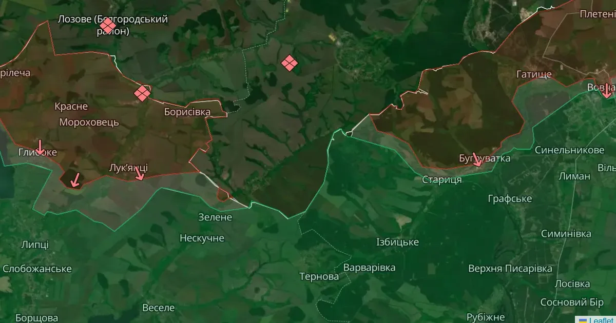 Скриншот карти deepstatemap.live станом на 22.05.2024 Ворог залучає додаткові резерви на Липецький напрямок — Костянтин Машовець на порталі Gromada Group