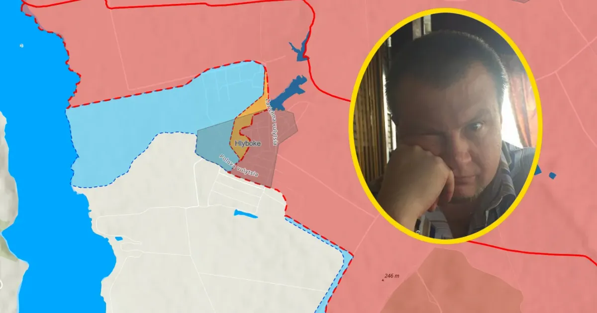 Колаж на основі скриншоту карти ISW Ukraine Invasion Interactive Web Map Окупанти намагаються відновити повний контроль над Глибоким — Костянтин Машовець на порталі Gromada Group