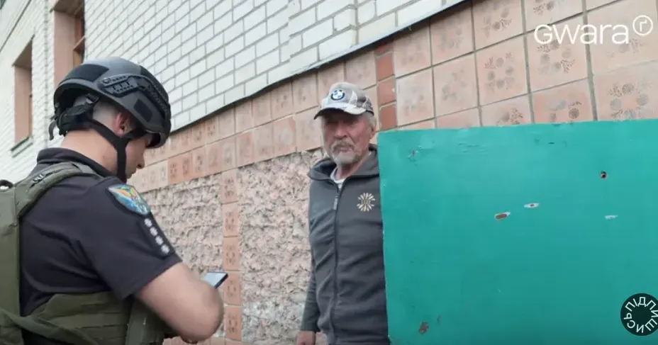 Скриншот з відео Ґвара Не виїжджають поки не прилетить у будинок — як відбувається евакуація з Дергачівської громади (відео Ґвара) на порталі Gromada Group