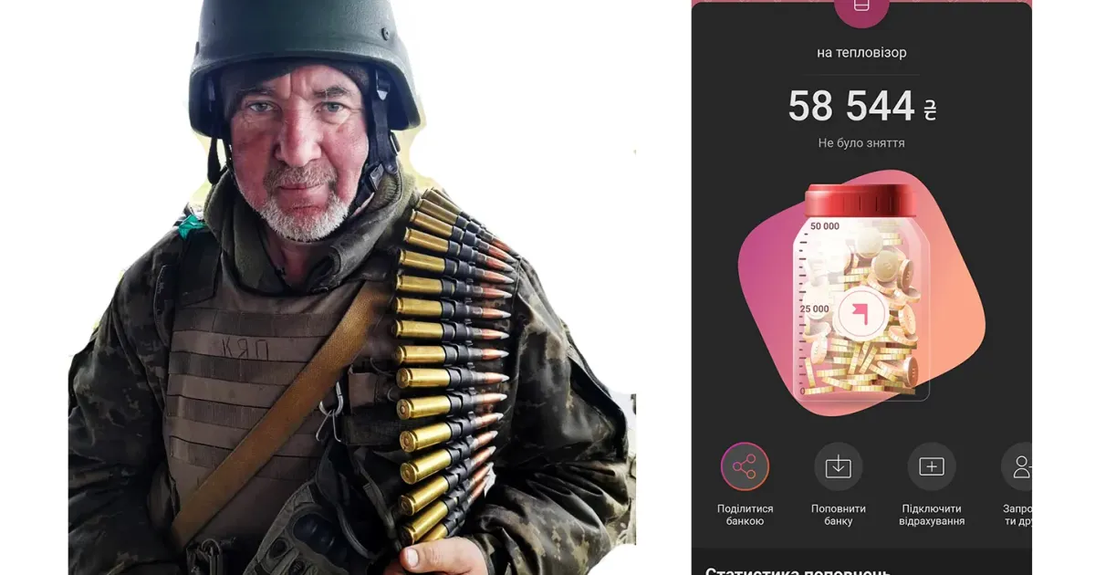 Колаж з ілюстрацій Христини Гавран Збір на тепловізор для захисника з Липецької громади завершено на порталі Gromada Group