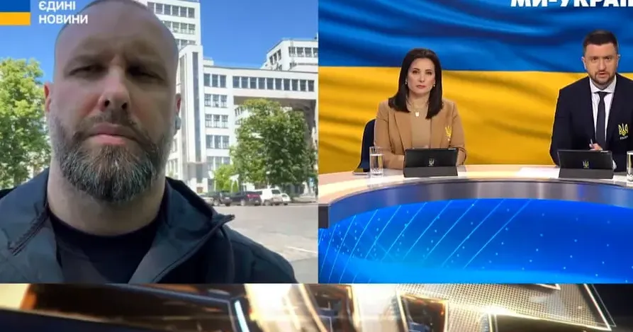 Скриншот з відеоматеріалу "Єдиних новин" П'ять районів області і Харків перебувають під ворожими обстрілами — Олег Синєгубов (відео) на порталі Gromada Group