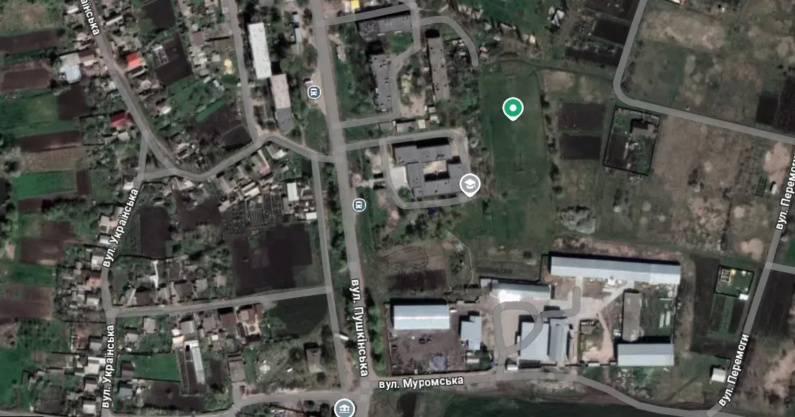 Вулиця Пушкінська у Липцях на Google Maps У Липцях розроблять план території вздовж вулиці Пушкінської на порталі Gromada Group