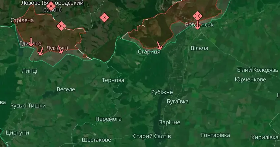 Карта ISW станом на 3.00. p.m. 24.06.2024 Змін лінії фронту на північ від Харкова немає — експерти ISW на порталі Gromada Group