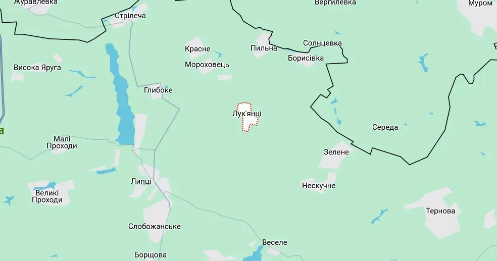 Карта Лук’янці обстріляли російські окупанти (18.00 / 28.01) на порталі Gromada Group