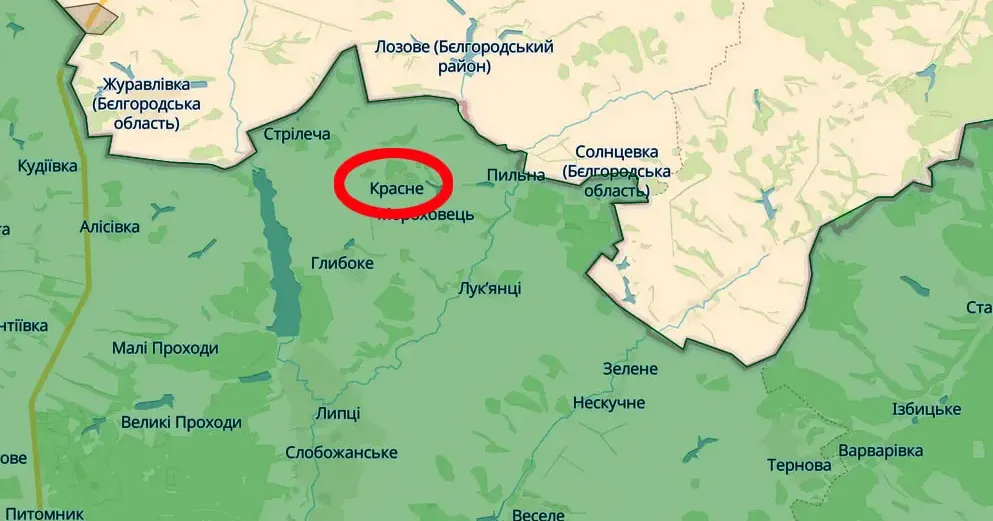 Скриншот карти https://deepstatemap.live Красне обстріляли російські окупанти (Генштаб, 18.00 / 28.03) на порталі Gromada Group