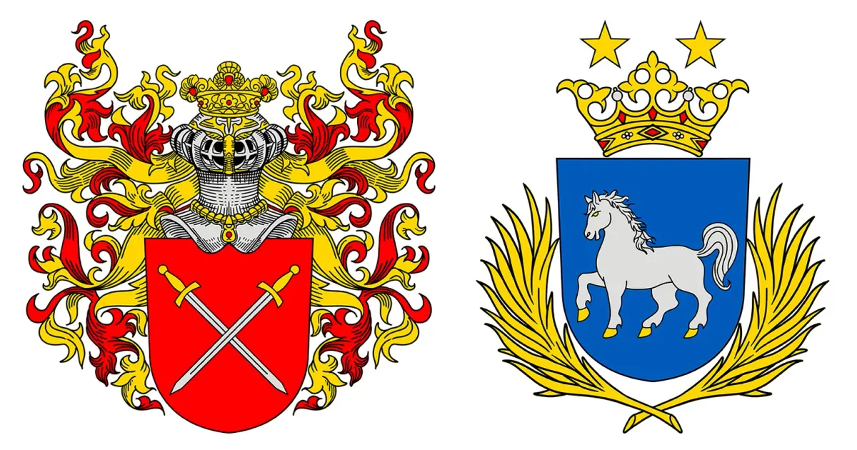 Реконструкції гербів містечка Липці (ліворуч) і Липецької сотні (праворуч) Про геральдичну традицію Слобідської України, зокрема про герби містечка Липці та Липецької сотні кореспонденту ЛИПЦІ Gromada Group розповів відомий фахівець зі сфрагістики та геральдики, доктор історичних наук, професор Олег Однороженко.