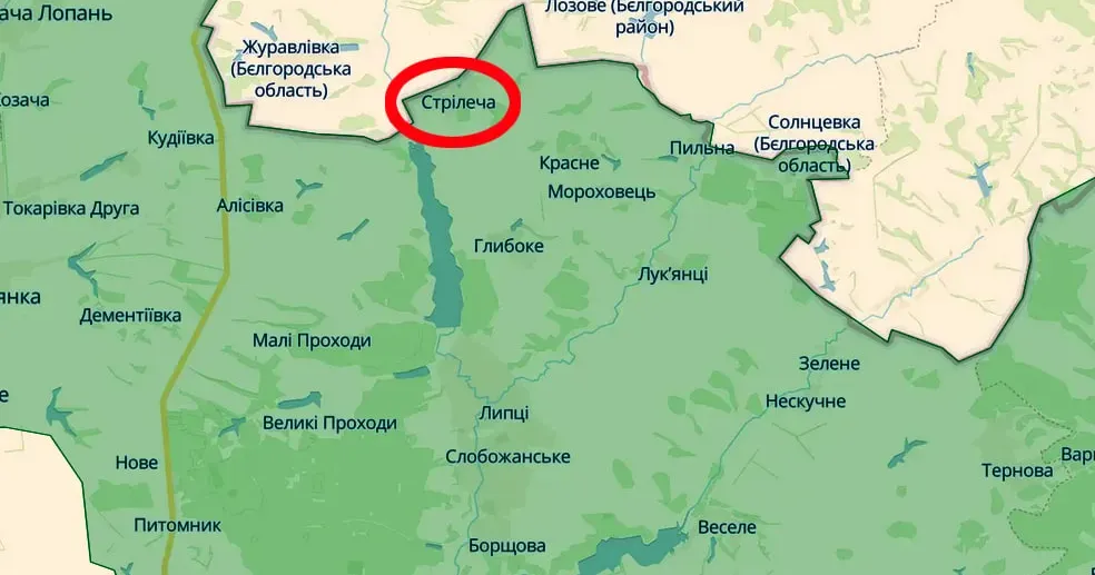 Скриншот карти https://deepstatemap.live Стрілечу обстріляли російські окупанти (Генштаб, 18.00 / 30.03) на порталі Gromada Group