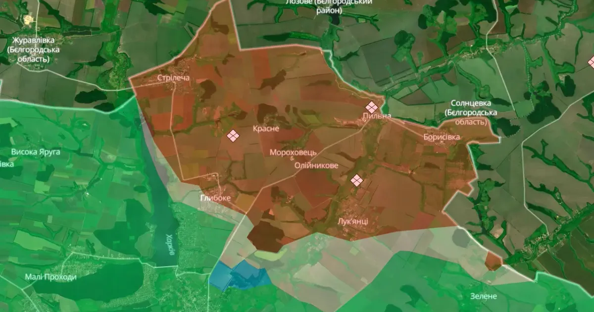 Скриншот карти https://deepstatemap.live/ На Липецькому відтинку окупанти готуються до відновлення штурмових дій на порталі Gromada Group